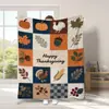 Nova manta de presente de Ação de Graças transfronteiriça, manta de flanela Amazon, manta para cochilo, manta de pelúcia qualidade de exportação Classe A, disponível para dropshipping
