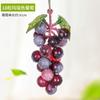 Fruta Simulada, Uva Simulada, Modelo de Passa de Fruta de Plástico, Enfeites de Decoração de Teto Interno, Folhas e Rattan