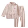 Conjunto de Pijama de Terciopelo Engrosado Otoño e Invierno para Niños Conjunto de Bebé Niños y Niñas Ropa de Casa para Niños Mediana y Grande Conjunto de Ropa de Casa para Niños Producto Nuevo