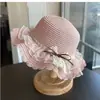 Bolsa de Playa de Malla para Niñas con Encaje Set de Sombrilla de Princesa y Protector Solar Bolso Cruzado de Paja Versátil con Lazo Personalizado