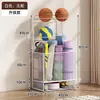 Cesta de Almacenamiento para Esterillas de Yoga, Estante de Almacenamiento para Equipos Deportivos y de Fitness en Casa, Estante de Almacenamiento Doméstico para Rellenar Espacios para Bádminton y Baloncesto