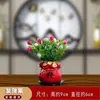 Sala de estar con riqueza creciente mueble de vino mueble de TV decoraciones adornos de la suerte y la valentía regalo de inauguración de casa repollo de jade