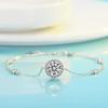 Pulsera de plata de ley S925 con punta de estrella para mujer, collar de lujo ligero y exquisito, joyería que combina con todo para novia, venta al por mayor