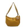 Bolsa Coreana Ins Estilo Chica Suave para Mujer 2025 Nuevo de Moda Simple Color Puro Bolso de Hombro Cruzado Estilo Japonés Harajuku Bolso Dumpling