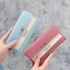 2025 Nuevo de Moda Japonés y Coreano Color de Contraste Más Fácil de Combinar Billetera Larga para Mujer 70% de Descuento Hebilla Múltiples Ranuras para Tarjetas Moda Estudiante Billetera para Monedas