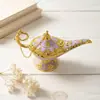 Lâmpada Mágica de Aladdin Decoração de Casa Artesanato Vintage do Sudeste Asiático Luxo Leve Estudo Criativo Lâmpada dos Desejos Ornamento Russo
