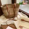 Bolsa de palha trançada para mulheres, novo modelo 2026, grande capacidade, bolsa de ombro versátil para o dia a dia, bolsa de praia fashion, bolsa tote