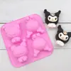 Do que 4 até kulomi molde de bolo de silicone feito à mão molde de sabonete de óleo de aromaterapia molde de bolo de desenho animado DIY