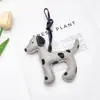 Lanyard de Cuero Dálmata de Marca de Moda Colgante para Bolso de Cachorro Accesorio Colgante Miu Accesorio para Ropa con Perro de Dibujos Animados