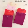 Ropa de Otoño para Hombre de Algodón Puro Fina de Manga Larga de Otoño e Invierno Camisetas Básicas para Vestir Ropa Interior Térmica Tops Individuales para Mujer