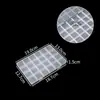 Caixa de Equipamento de Pesca Transparente com 10 Compartimentos Fixos Pequena Porta-Pílulas Classificação de Parafusos Anzol Miçangas Joias Caixa de Armazenamento de Plástico