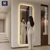 Especializado para comercio exterior transfronterizo, espejo inteligente para vestidor de hotel, espejo de cuerpo entero simple para dormitorio, espejo de tocador, espejo de entrada, montado en la pared