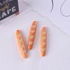 Comida de simulación DIY para jugar, lindo cachorro, galleta, hamburguesa, comida en miniatura, juego de resina, accesorios, baguette, pan