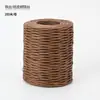 Materiais de embalagem para buquês de flores, suprimentos para floristas, papel de embrulho em relevo, papel de embrulho cor de café Maillard para outono e inverno