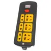 Hengxingtai 108 negro panel de parcheo de seis posiciones de 21 orificios diamante negro de alta potencia con luz indicadora enchufe de cobre doble