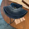 Sombrero de Senderismo para Exteriores de Mezclilla Lavada para Mujer Japonés para Senderismo Cabeza Grande Wai Sombrero de Pescador Protector Solar Filtro Solar Sombrero de Mezclilla Occidental