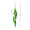 Brochetas de Verduras Artificiales de Chile, Ajo, Col, Calabaza, Rábano de Fábrica Original para Restaurante de Granja Decoración de Patio Brochetas Colgantes