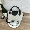 Bolso de Mano de Moda Estilo Coreano 2026, Colores Contrastantes, Textura Elegante, Bolso de Hombro, Bloques de Color Simples, Bolso de Moda Cruzado de un Solo Hombro