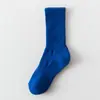Calcetines Caídos Color Sólido Alta Elasticidad Felpa Unisex Calcetines Largos Protección Cálida para Piernas Toalla Deportiva Cómodos Calcetines de Algodón