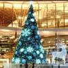 Árbol de Navidad grande de 3/5/8/10 m, rosa, luminoso, para decoración de hoteles y centros comerciales. Diseño de escena navideña.