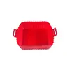 Molde de silicona popular transfronterizo para freidora de aire, resistente a altas temperaturas, plegable y fácil de limpiar, tapete redondo de silicona para hornear