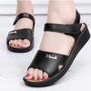 Sandalias de verano para mujer con cabeza redonda para pendiente, sandalias casuales de PVC para casa, zapatos de velcro, pantuflas de suegra