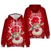 Coletes com capuz de Natal para outono e inverno de 2021, transfronteiriços, com tema de árvore de Natal, roupas pulôver para homens e mulheres, atacado