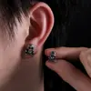Nuevos Pendientes de Pirata para Hombre, Pendientes de Calavera Trendy con Personalidad Retro para Mujer, Joyería de Lujo Ligero de Nicho al por Mayor