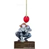 Nuevo Adorno Colgante de Terror para Árbol de Navidad Plano Colgante para Coche Decoración Personaje de Halloween Horror Zombi Colgante Regalo