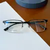 Armazón para Gafas de Titanio No Magnético con Patas de Acero y Plástico, Se Puede Equipar con Lentes Graduados para Miopía y Astigmatismo, Gafas Cuadradas Casuales y Elegantes Danyang