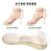 Plantillas suaves transparentes de tres cuartos para tacones altos de mujer, zapatos de verano de tacón, sandalias de verano antideslizantes, soportes para el arco