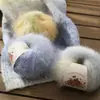 Suéter Bufanda Abrigo Sombrero de Hilo de Mohair de Alpaca Degradado de Pelo Largo Material DIY Tejido a Mano para Heattech