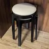 Bancos Cuadrados Apilables de Madera Maciza para Uso Doméstico, Sillas Minimalistas Modernas para Sala de Estar, Taburetes Bajos Pequeños, Bancos
