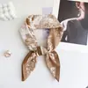 Pañuelo cuadrado JM de estilo retro francés con paisaje de jardín y atmósfera artística, pañuelo y chal decorativos para trajes y abrigos de mujer