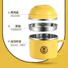 Taza de acero inoxidable para comida rápida con tapa tazón grande para fideos instantáneos tazón para dormitorio estudiantil juego de palillos lonchera para adultos lonchera térmica