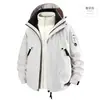 Chaqueta tres en uno estilo montaña para mujer, azul, para senderismo, viajes, uso en Xinjiang, cortavientos, impermeable, ropa de montañismo, hombres