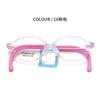 Óculos infantis armação ZC002 elegante transparente TR silicone pele amigável óculos armação infantil caso vários acessórios