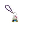 Llavero de cuerda trenzada creativo de la serie Hello Kitty de Amazon, colgante de coche creativo Dunhuang de cuero con dibujos animados