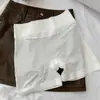 Pantalones Cortos de Seguridad Sin Costuras de Seda de Hielo de Cintura Alta para Mujer, Anti-Exposición, Adecuados para Usar con Faldas, Estilo de Verano Delgado, Dobladillo que No se Enrolla, Pantalones Cortos Protectores