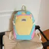Mochila de Bloques de Color Nueva para Niños 2026 Mochila para Estudiantes de Primaria Ligera Impermeable Niños y Niñas Mochila Pequeña para Viajes al Aire Libre