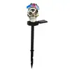 Lámpara Solar para Césped de Halloween Transfronteriza Impermeable para Exteriores Lámpara de Jardín de Suelo Accesorios de Decoración de Calavera Atmósfera de Patio