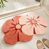 Estilo Ins Pequeño Fresco y Sencillo Imitación Cachemir Felpudo Absorbente Antideslizante Resistente al Desgaste Alfombra de Baño Felpudo Absorbente y Resistente a las Manchas