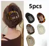 Grampo de cabelo de abalone para mulheres, ferramenta de alta qualidade para estilizar o cabelo na parte de trás da cabeça, grampo curvo para rabo de cavalo, versátil e elegante, acessório de cabelo antiderrapante