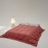 Lençol de Cama de Algodão Longo Xinjiang de Alta Qualidade Estilo Luxo, Escovado, Peça Única, 100% Algodão, Espessado, Algodão Puro, Cor Sólida