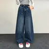 Calças para meninas, coleção primavera e outono 2026, novo estilo, calças retas para estudantes do ensino fundamental, calças pantalona, calças jeans de outono para crianças mais velhas