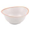 Tigela pequena de sopa de melamina círculo flor tigela de temperos para restaurante de panela quente tigela de mingau de porcelana de imitação para restaurante tigela de arroz tigela de plástico comercial criativa louça
