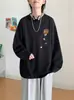 Camiseta de Manga Larga Juvenil para Primavera y Otoño Estilo Hong Kong para Hombre Camisa para Capas de Invierno Camiseta de Manga Larga Estampada