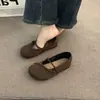 Zapatos planos retro redondos populares de estilo francés para mujer, nuevo estilo de otoño 2026, zapatos planos versátiles que combinan con faldas, zapatos Mary Jane para mujer
