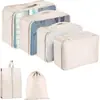 Set Popular Transfronterizo de Siete Piezas para Almacenamiento de Viaje, Bolso Tote de Compresión Portátil de Gran Capacidad, Bolsa para Empacar Equipaje
