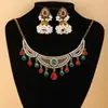 Joyería Popular Transfronteriza de Amazon Collares y Pendientes Populares Europeos y Americanos Estilo Étnico Lujo Accesible Conjunto de Collares de Gama Alta